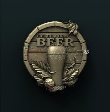 BEER SIGN 3D STL 3DWave